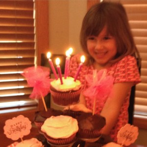 When asked what she wanted for her birthday, Lauren replied, "Cupcakes!" 